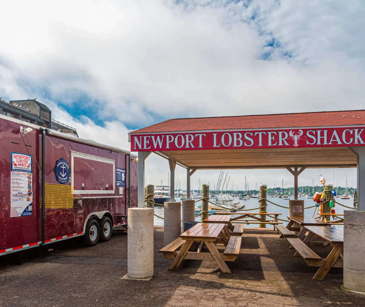 The Newport Lobster Shack has one of the best lobster rolls in Newport.
