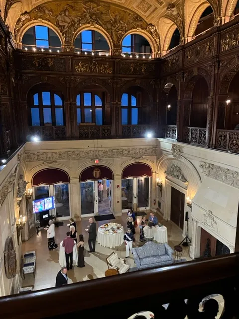 The Great Hall at Ochre Court.