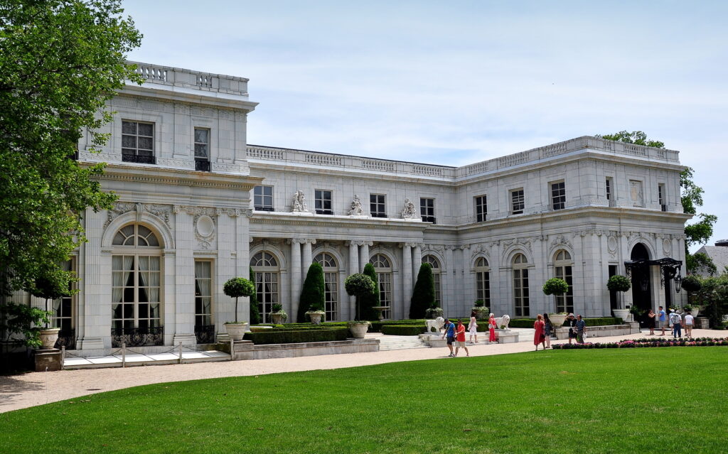The exterior of Rosecliff in Newport, RI
