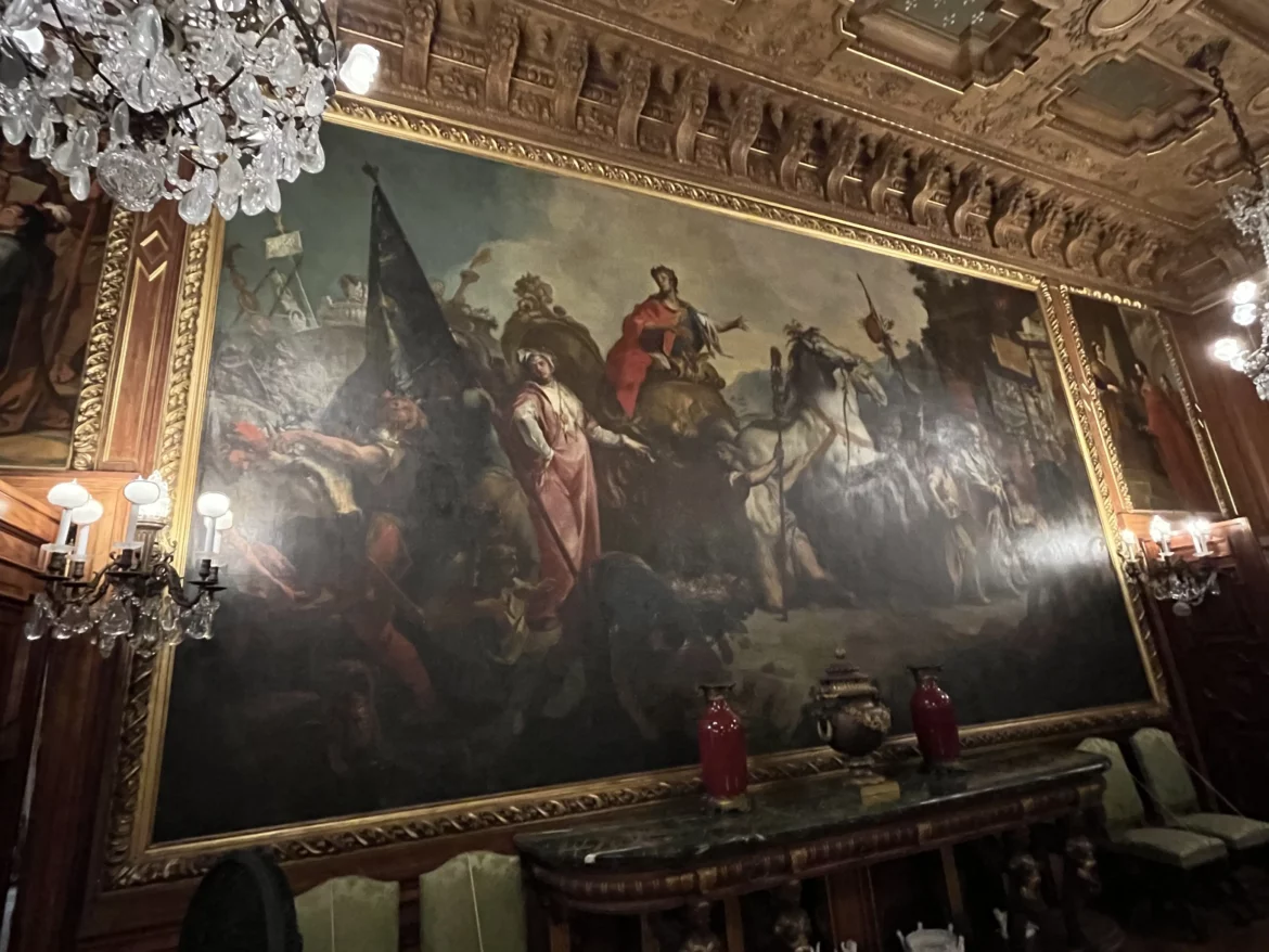 The Dining Room at The Elms in Newport, RI.