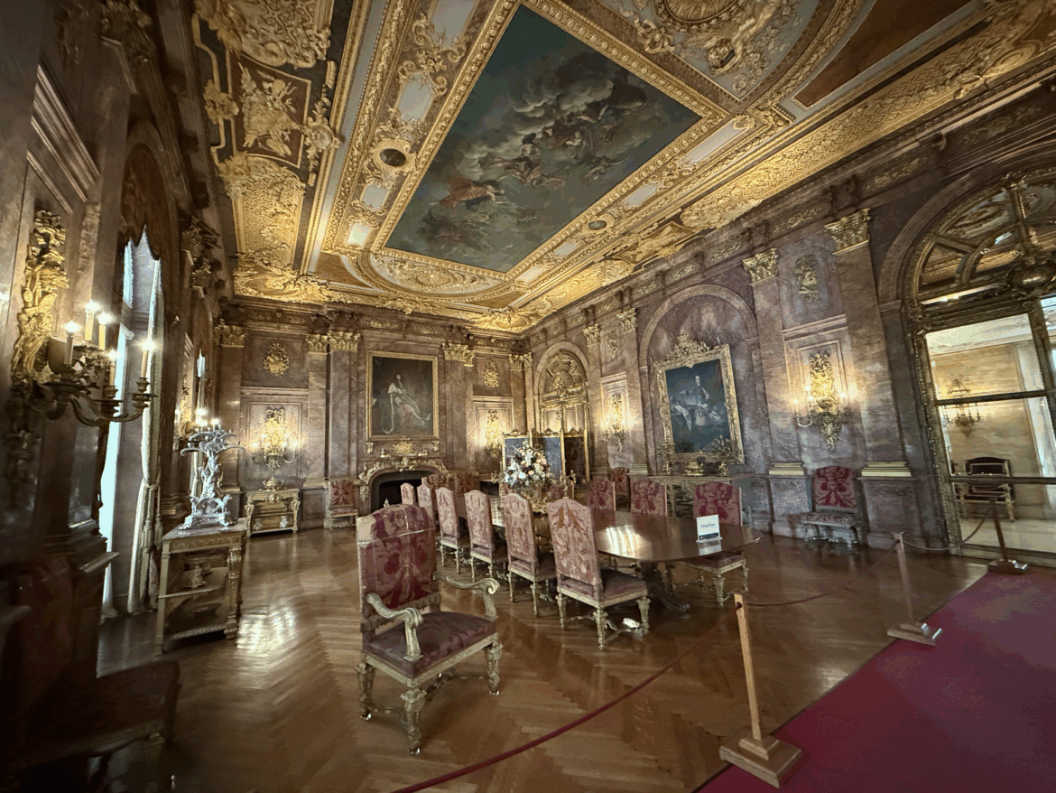 Dining Room at Marble House in Newport, RI