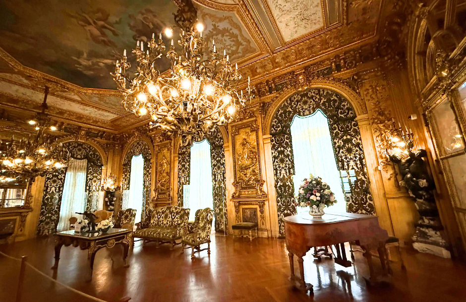 The Grand Salon (Gold Room) at Marble House in Newport, RI.