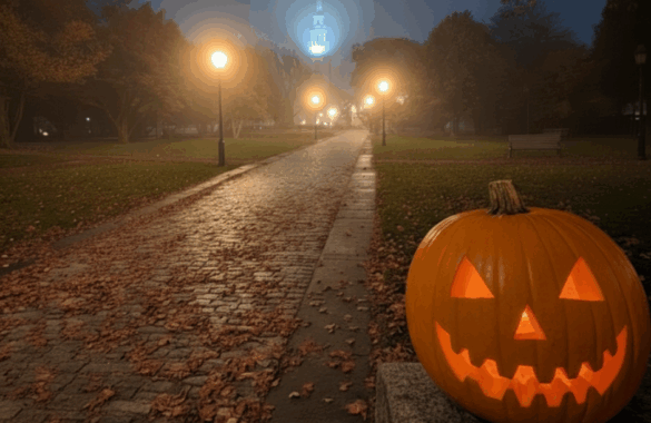 Halloween in Newport, RI.